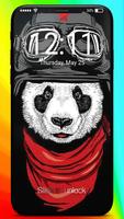 Cute Panda Wallpaper HD PIN Screen Lock-poster