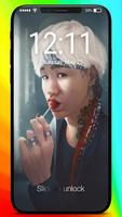 BTS Suga K-pop HD FanArt Pin Phone Lock Affiche