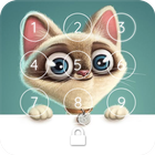 Little Kitten Lovely HD Phone PIN Lock Screen-icoon