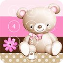 APK Teddy Bear Pink Heart Wallpaper Phone Lock