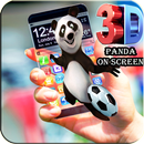 دب الباندا على شاشة الهاتف - مزحة APK