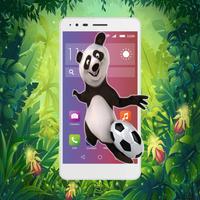 Panda Bear On Phone Screen Prank Affiche