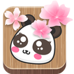 Panda Sakura Theme Photo Stickers