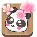 Panda Sakura Theme Photo Stickers APK