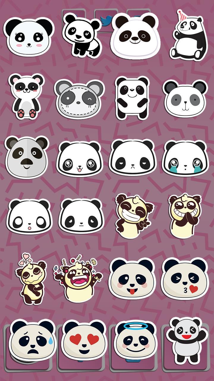 Paling Inspiratif Kartun Stiker Panda Lucu