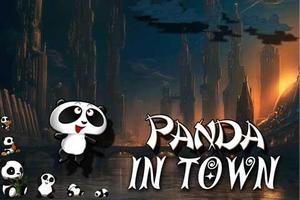 Panda in Town Affiche