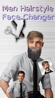 Männer Frisur Gesichts Editor Plakat
