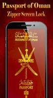 Passport of Oman Zipper Lock Screen Cartaz