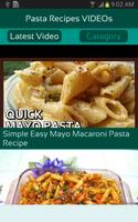 Pasta Recipes VIDEOs capture d'écran 1