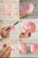 Tutorial de flores de papel Poster