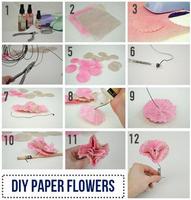 Tutorial de flores de papel captura de pantalla 3