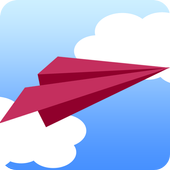paper plane free game icon
