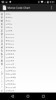 برنامه‌نما Morse Code Chart عکس از صفحه