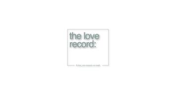 The Love Record: Affiche