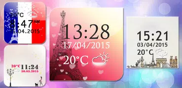 パリ 天気 時計