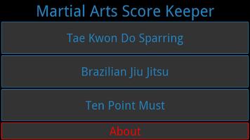 Martial Arts Score Keeper Affiche