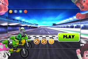 Super Paw Puppy Racing Patrol الملصق