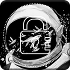 Astronaut Space Collage Lock Screen آئیکن