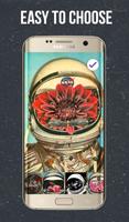 Astronaut Space Collage Lock Screen 스크린샷 2