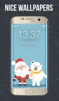 Cute Santa Claus Lock Screen 海報