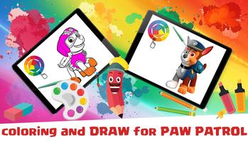 Learn Draw Paw Patrol Affiche