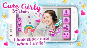 Cute Girly Stickers ^_^ capture d'écran 1