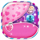 Cute Pink Zipper Lock Screen APK