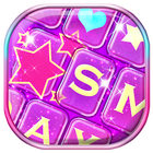 Purple Glitter Keyboard Theme icône
