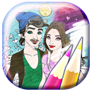 Jeux de Coloriage - Histoire d Amour Vampire APK