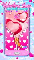 Valentine Love Zip Lock Screen Affiche