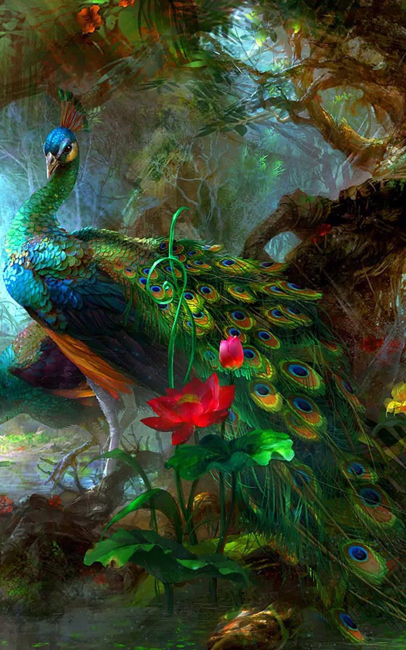 Peacock Live Wallpaper APK for Android Download