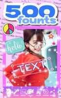 500 fonts - Text on Photo Affiche