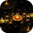 Glowing Flowers Wallpaper आइकन