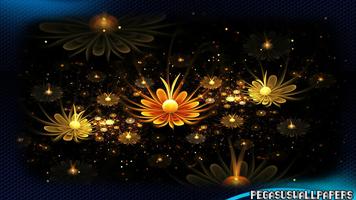 Glowing Flowers Wallpaper स्क्रीनशॉट 2