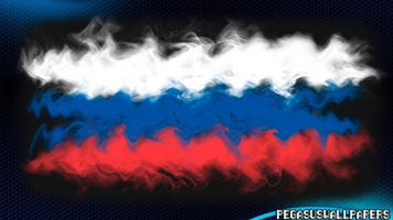 Russian Flag Wallpaper poster