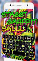 Street graffiti skull keyboard Ekran Görüntüsü 1