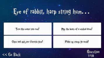 برنامه‌نما Trivia for Harry Potter Spells عکس از صفحه