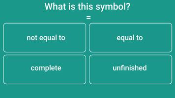 Learn Math Symbols Ekran Görüntüsü 1