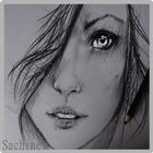 Pencil Sketch Drawing ไอคอน