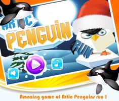 Arctic penguins running games Affiche