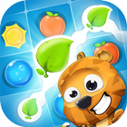 Juego de unir 3 frutas iguales icono