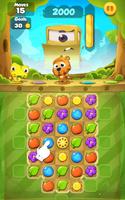 Juego de unir 3 frutas iguales Poster