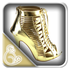 Gold Lace Up Heels Zeichen