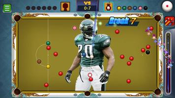 Billiards Philadelphia Eagles Theme syot layar 1