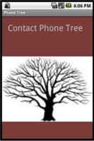 Contact Phone Tree Plakat