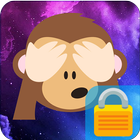 Galaxy Monkey Emodzi Lock 图标