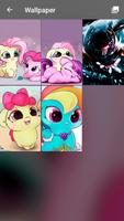 Cute Pony Baby Rainbow Pattern Screen Lock capture d'écran 3
