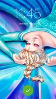 Elsa Cute Queen Froz Pattern Princess App Lock Affiche