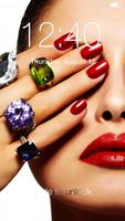 Nail Gel Manicure PIN Lock Affiche