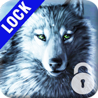 Snow Wolf Screen PIN Lock ikona